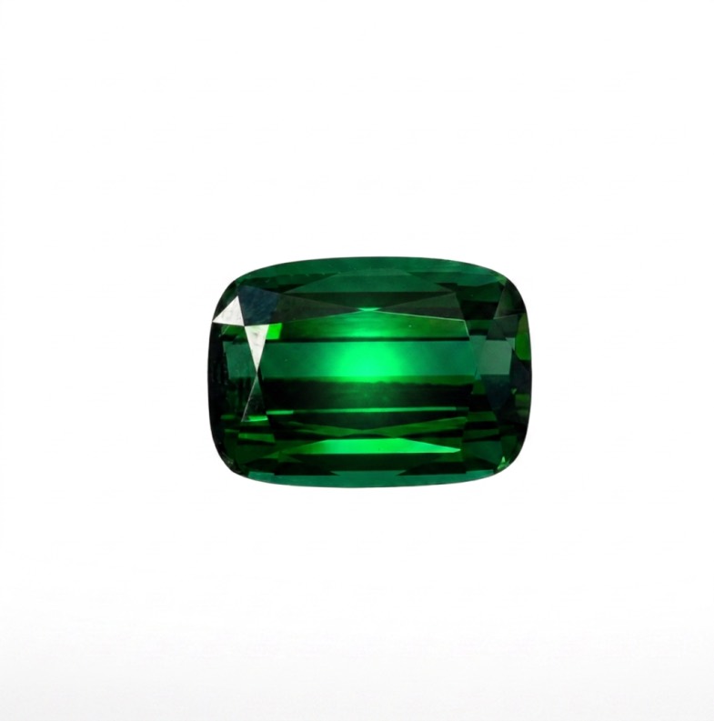 Vivid green gemstone